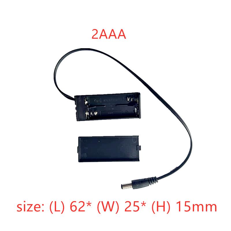 10 CHIẾC Hộp đựng pin dòng AAA có công tắc BẬT/TẮT Nắp đầu DC 2 3 4 Khe cắm giá đỡ pin DIY Màu sắc: 4AAA 10 CÁI