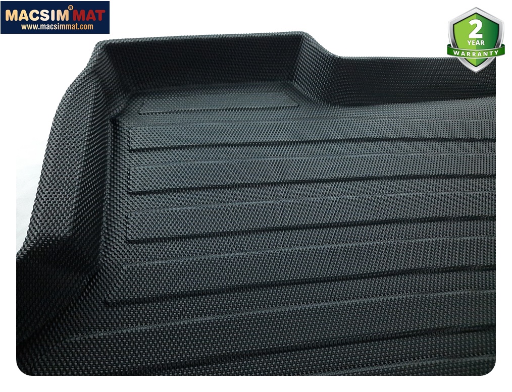 Thảm lót cốp xe ô tô Cadillac XTS 2013-2017  chất liệu TPV cao cấp màu đen hàng loại 2