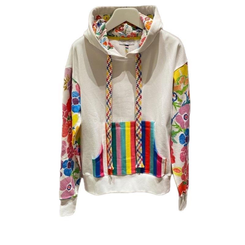 Áo Hoodie Tay Dài In Hoa Thời Trang Màu Sắc