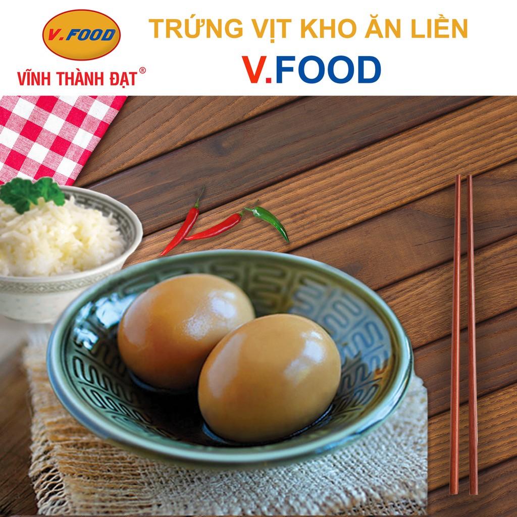Trứng vịt kho gói {2 quả}, đạt tiêu chuẩn an toàn thực phẩm Việt Nam, không có chất bảo quản và phẩm màu