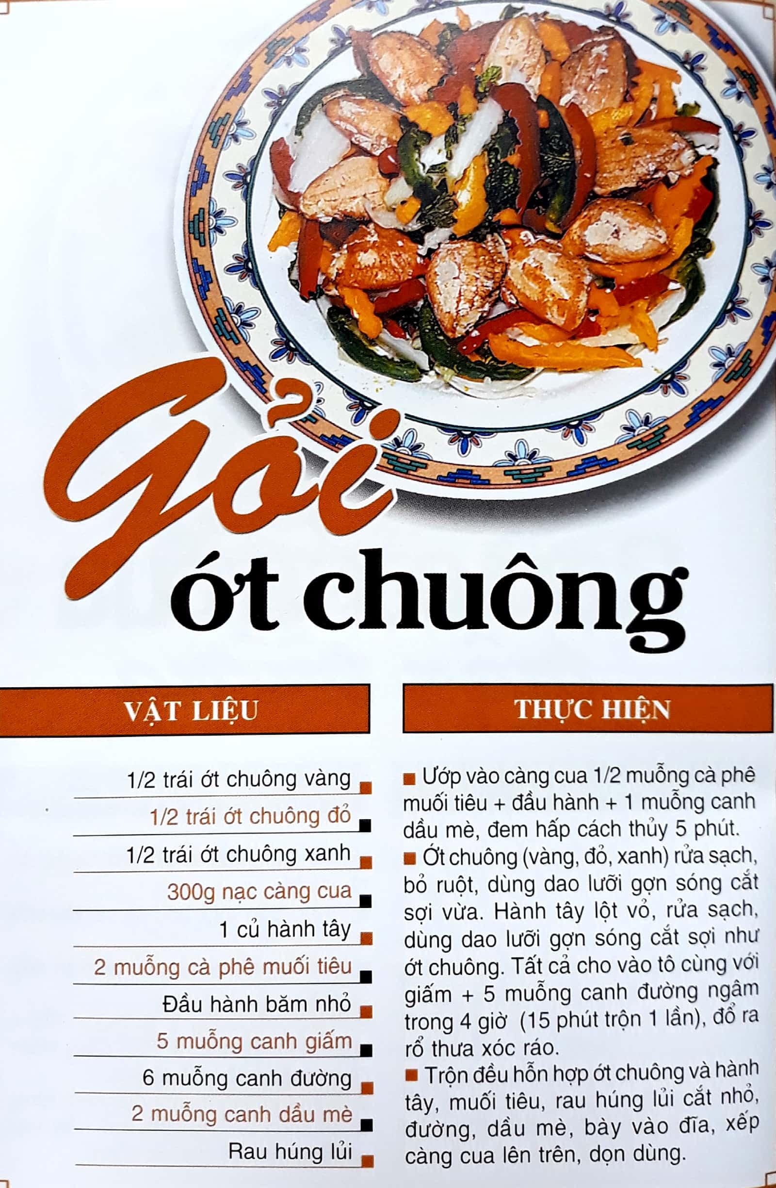 Sách 60 Món Ăn Được Ưa Thích - Món Gỏi Trộn