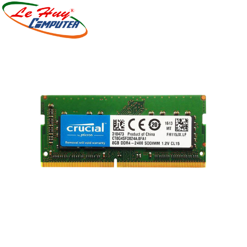 Ram Laptop Crucial DDR4 8GB 2400MHz 1.2v CT8G4SFS824A Hàng Chính Hãng