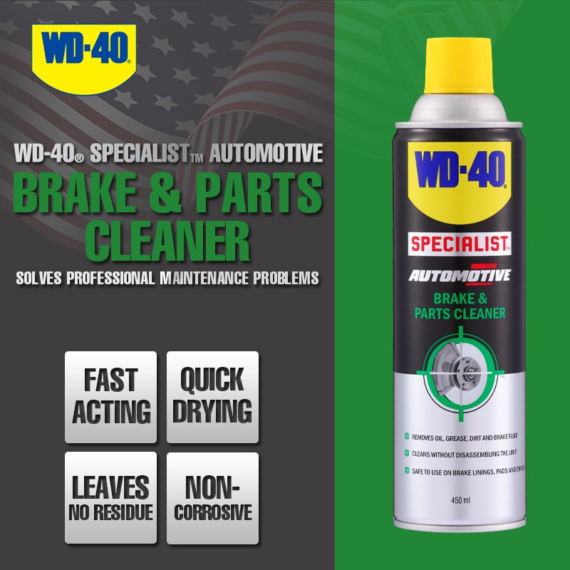 WD-40 Brake &amp; Parts Cleaner 450ML Dầu Nhờn Làm Sạch Cụm Thắng