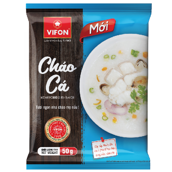 Thùng 50 Gói Cháo Cá VIFON 50g