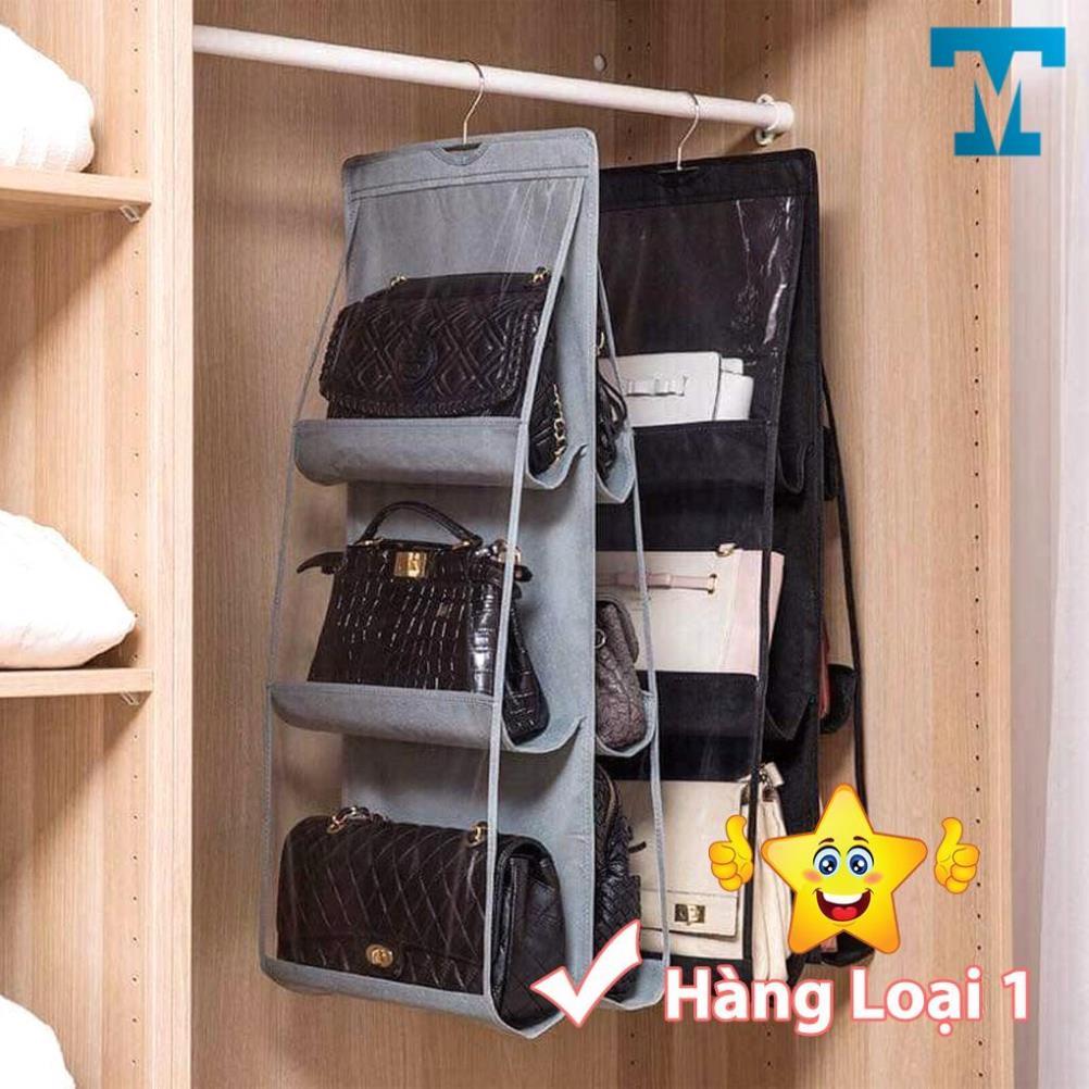 Túi Treo Giỏ Xách, Đựng Đồ Dùng - Giỏ Treo Túi Xách Chống Bụi, Bóp Ví 6 Ngăn