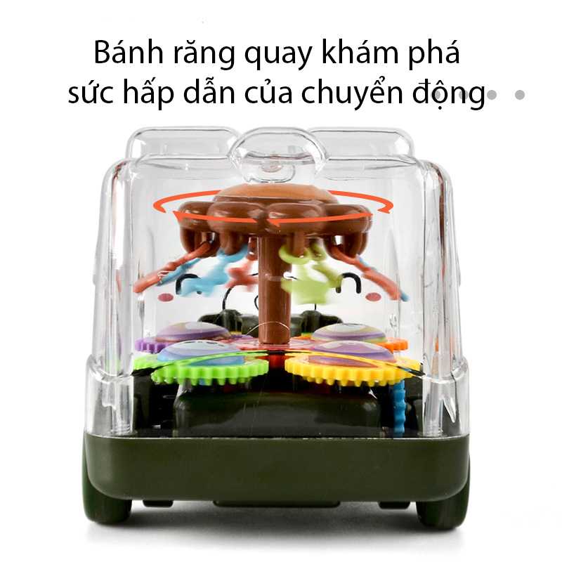 Đồ chơi xe hoạt hình quán tính KAVY-143 chạy đà hình bánh răng di chuyển bên trong vui nhộn