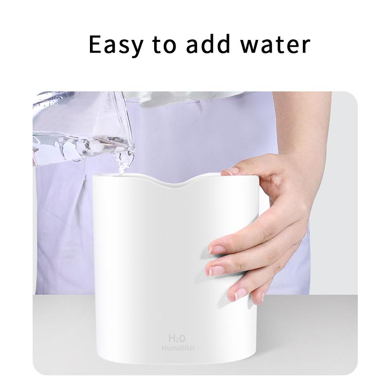 Sức Chứa Lớn 2000Ml Ẩm Êm Siêu Âm Thanh Máy Tạo Độ Ẩm Không Khí Cho Phòng Ngủ Cho Bé Đi Nhà Trẻ Văn Phòng Với Êm Dịu Nightlight