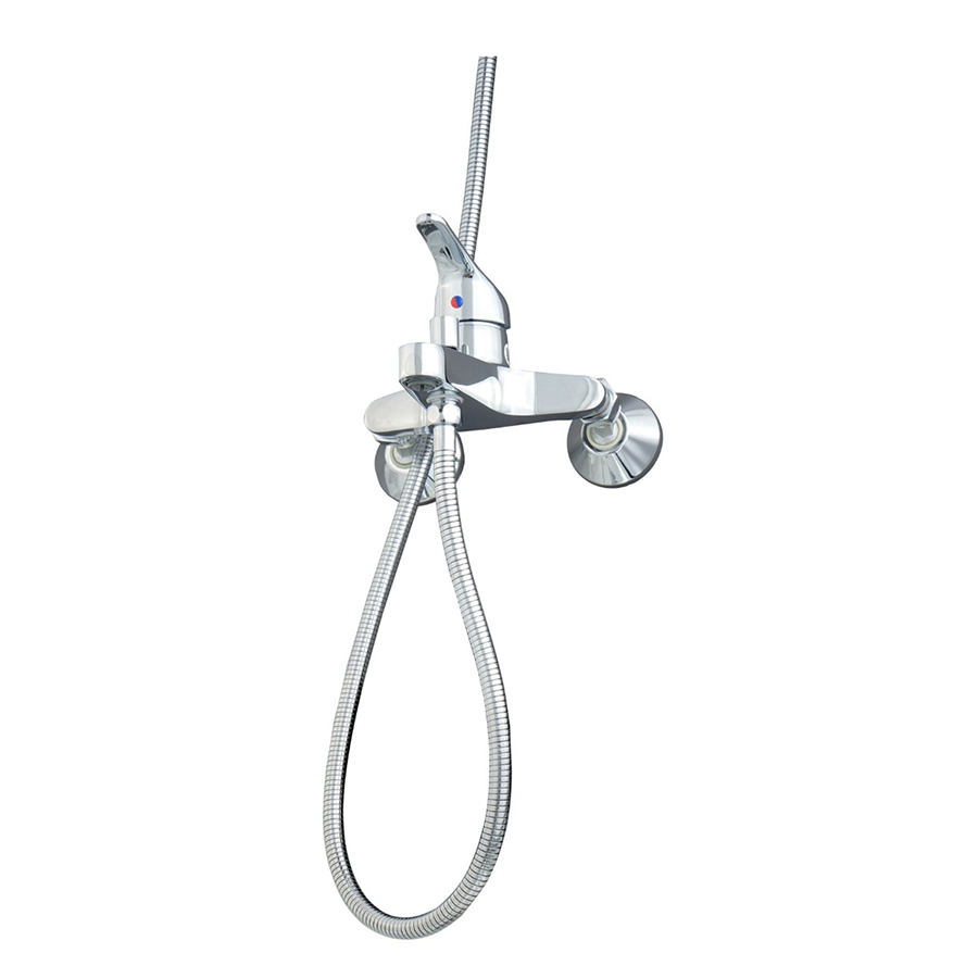 Sen tắm dây nóng lạnh Viglacera VG502, chất liệu đồng nguyên chất, mạ crom - niken, đầu vòi kết cấu dạng tổ ong - Hoa Sen Home - Hàng chính hãng