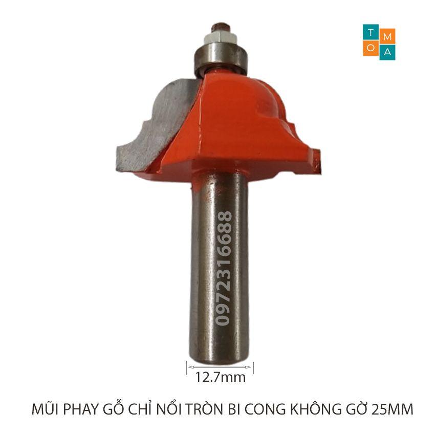 BỘ 2 MŨI PHAY GỖ - MŨI SOI GỖ ĐÁNH CHỈ NỔI TRÒN 25MM HÀNG VIỆT NAM CHẤT LƯỢNG CAO