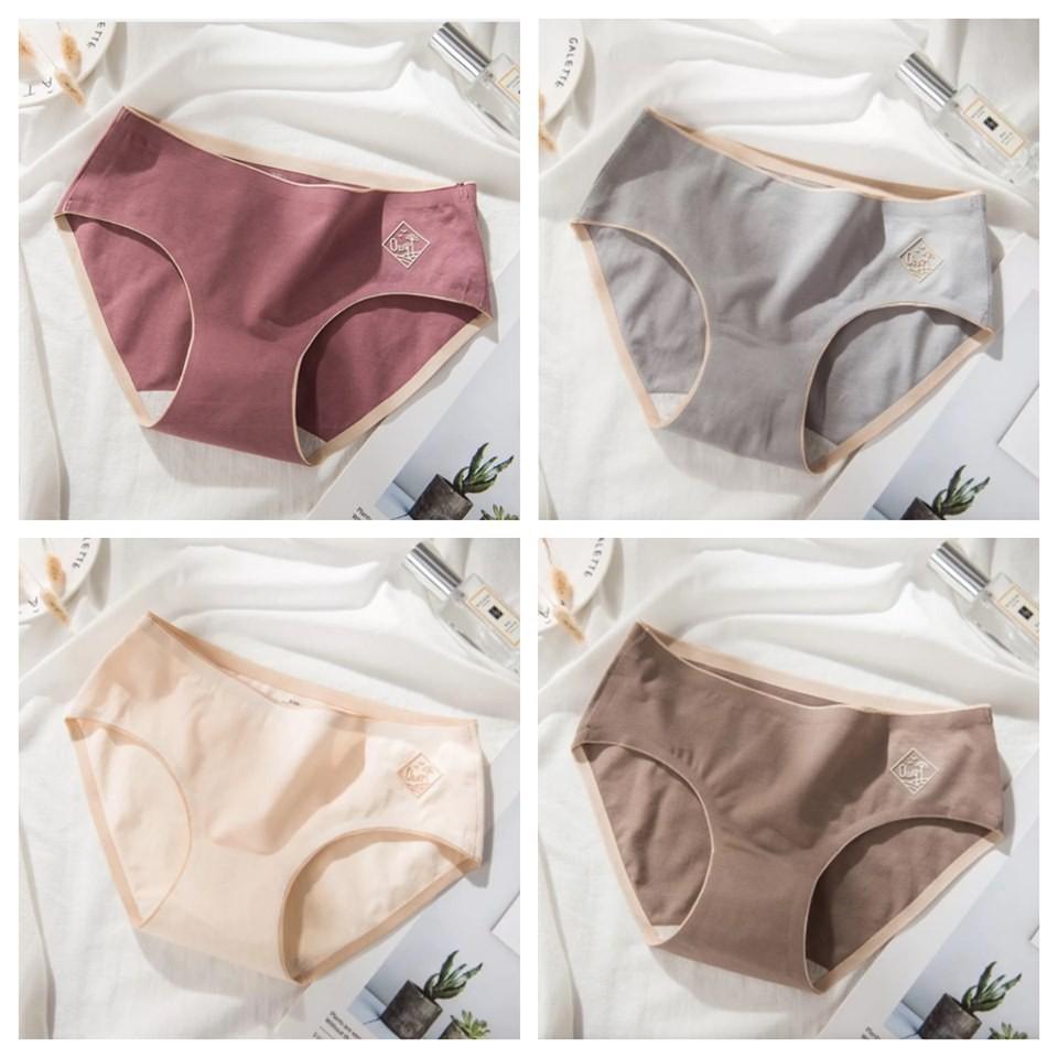 Quần lót nữ ️️ Quần chip nữ kháng khuẩn - Quần lót nữ Cotton Ép Không Đường May