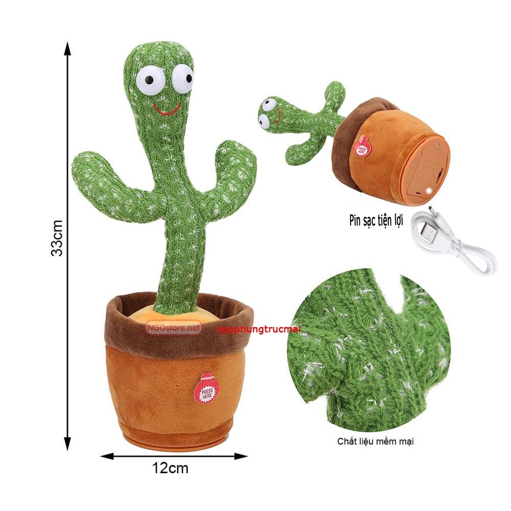Cây xương rồng nhảy múa vui nhộn phát 120 bài hát nhạc - nhại được giọng nói
