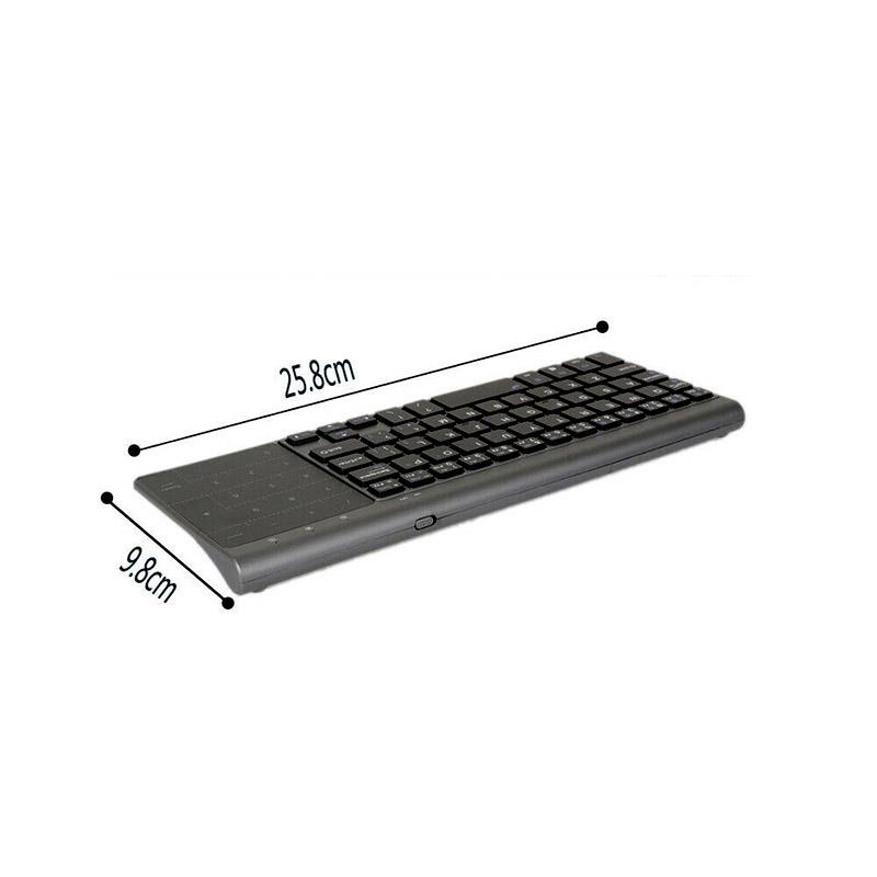 Mới Di Động 2.4G Không Dây Bàn Phím Số Bàn Di Chuột Không Dây Mini Sạc Bàn Phím Chuột Mạnh Mẽ Bàn Di Chuột Android