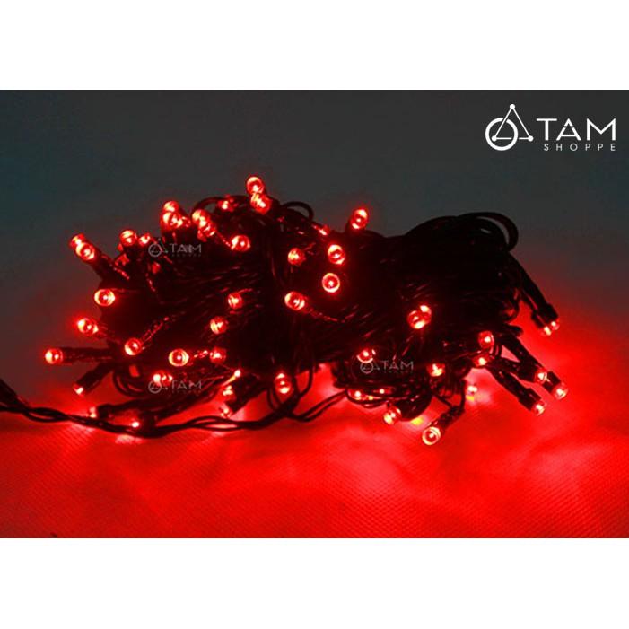 Dây đèn Led trang trí màu Đỏ trơn 10m 96 bóng