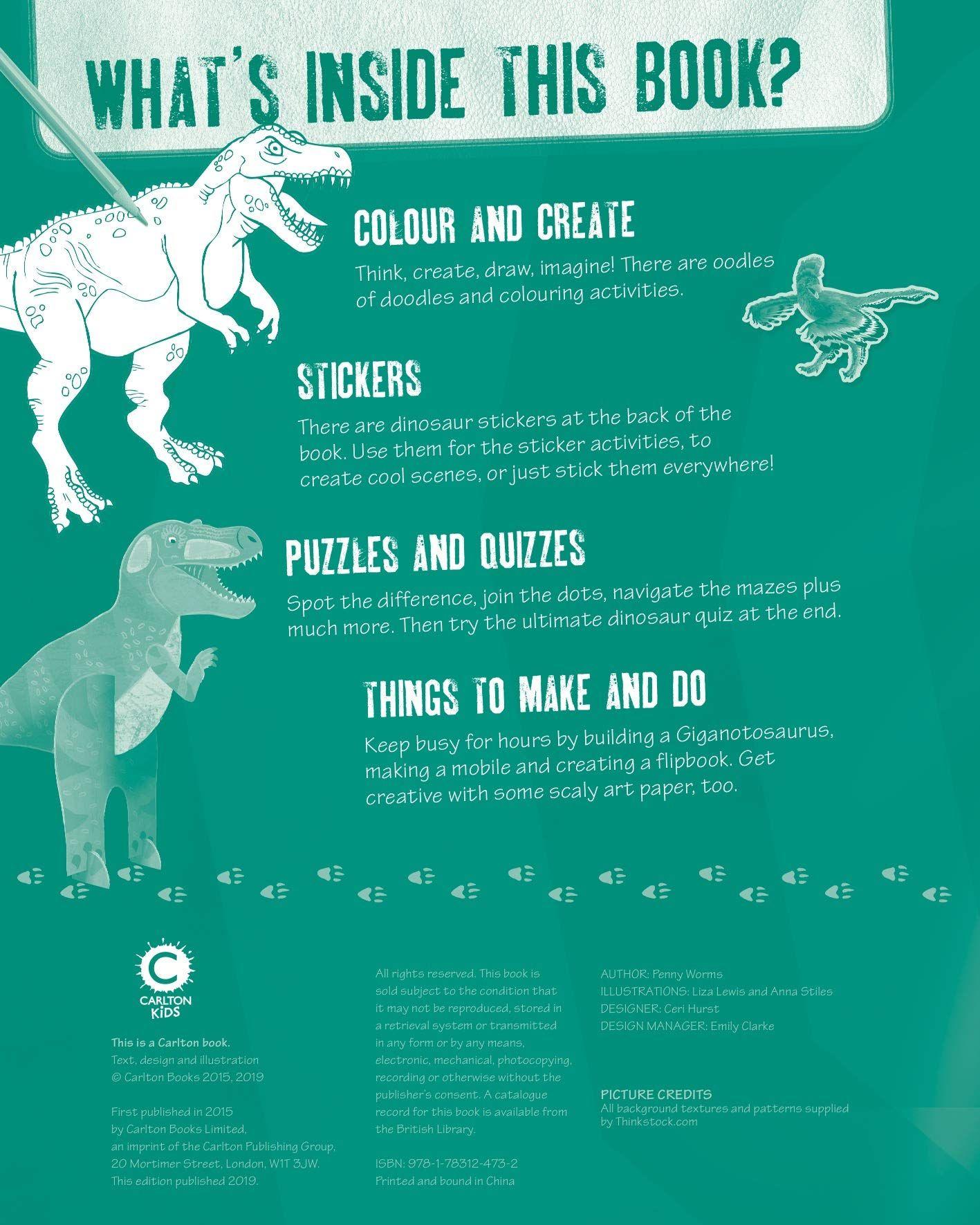 Sách - The Dinosaur Creativity Book by Penny Worms