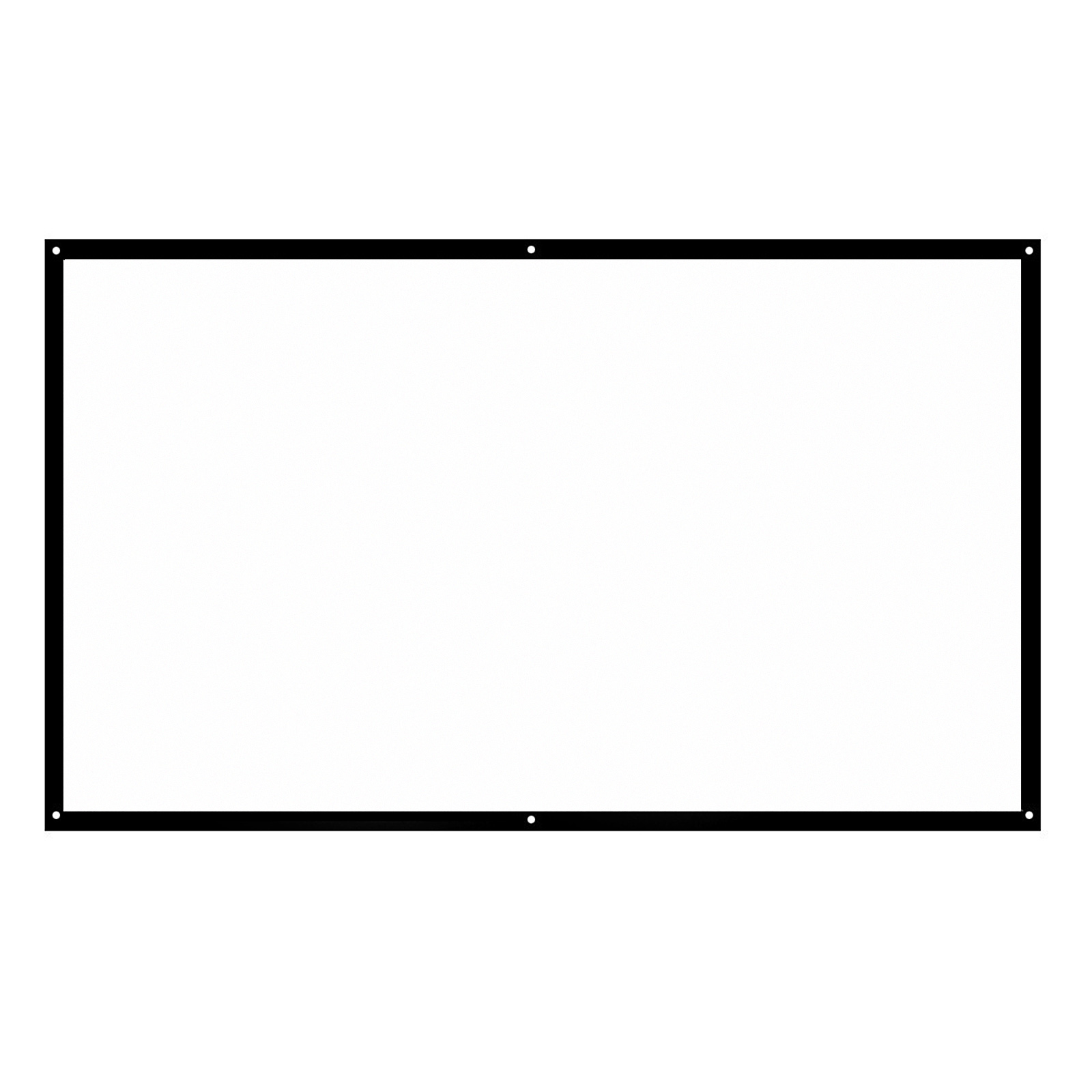 Màn Hình Chiếu HD 120 Inch 16: 9 Có Thể Gập Lại Treo Tường Cho Rạp Hát Tại Nhà/Văn Phòng, Màu Đen Trắng