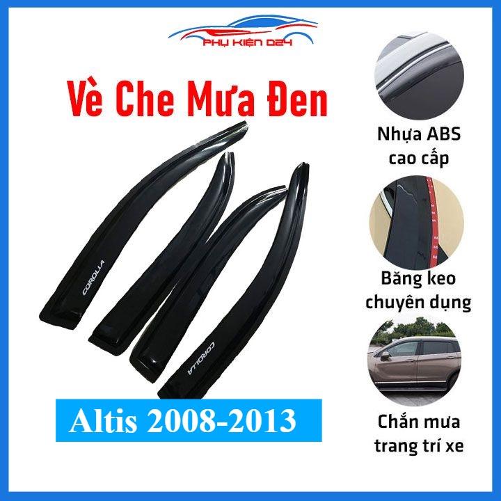 Vè che mưa cho xe ô tô Altis 2008-2009-2010-2011-2012-2013 vè đen bảo vệ trang trí xe