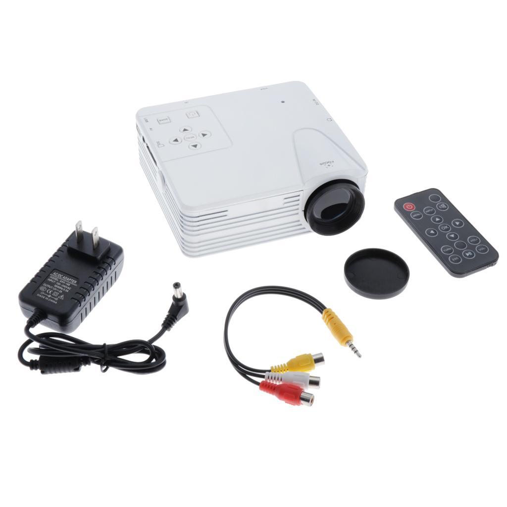 H80 Portable 640x480 Pixels Support Full HD 1080P US Home Theater Projector