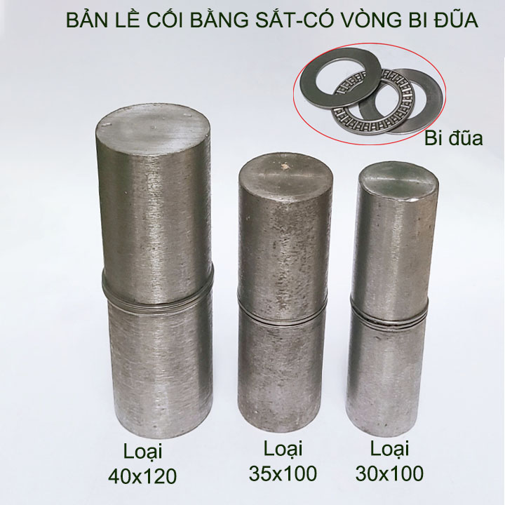 01 Bản lề cối bằng sắt có vòng bi đũa chịu lực, đường kính 30-35-40mm tùy chọn