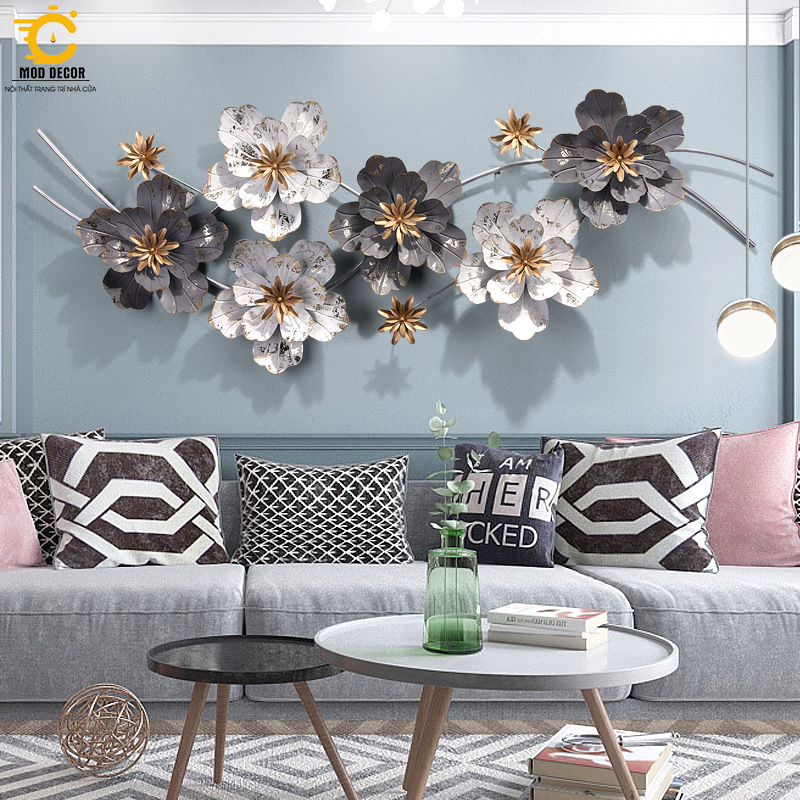 Tranh sắt treo tường trang trí MOD Decor, phong cách Bắc Âu nghệ thuật Lianzhang JJT mã 2087