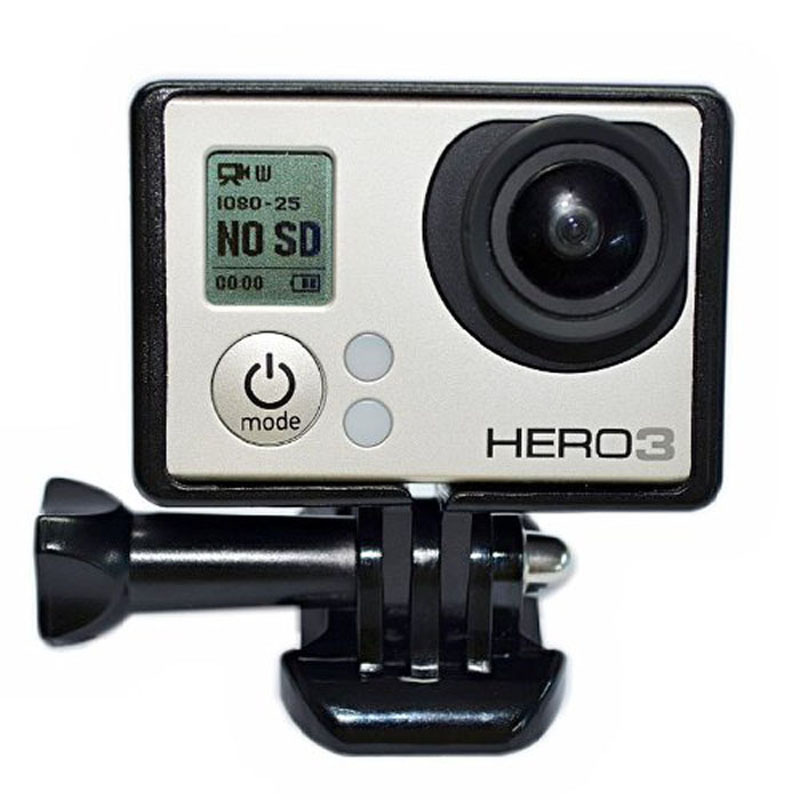 Khung viền nhựa Frame cho GoPro 3 3+ 4 black silver