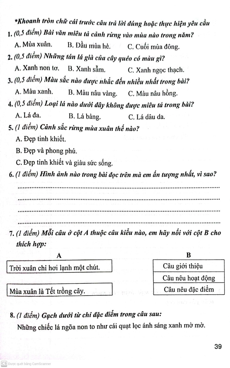 Bộ Đề kiểm Tra Môn Tiếng việt Lớp 3 ( Bám sát sách Giáo Khoa Kết Nối Tri Thức Với Cuộc Sống )