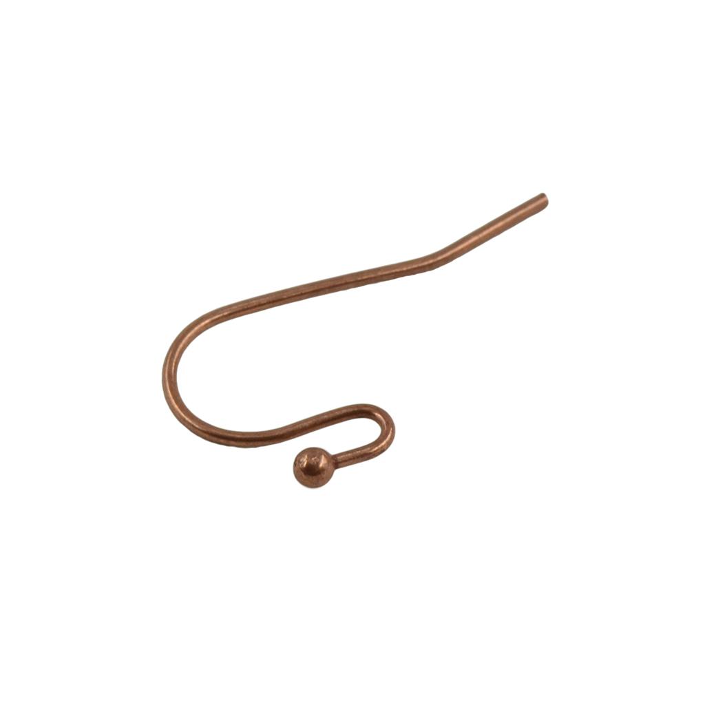 100pcs Brass French Wire Dot Ball Earring Hook Dangle DIY Findings