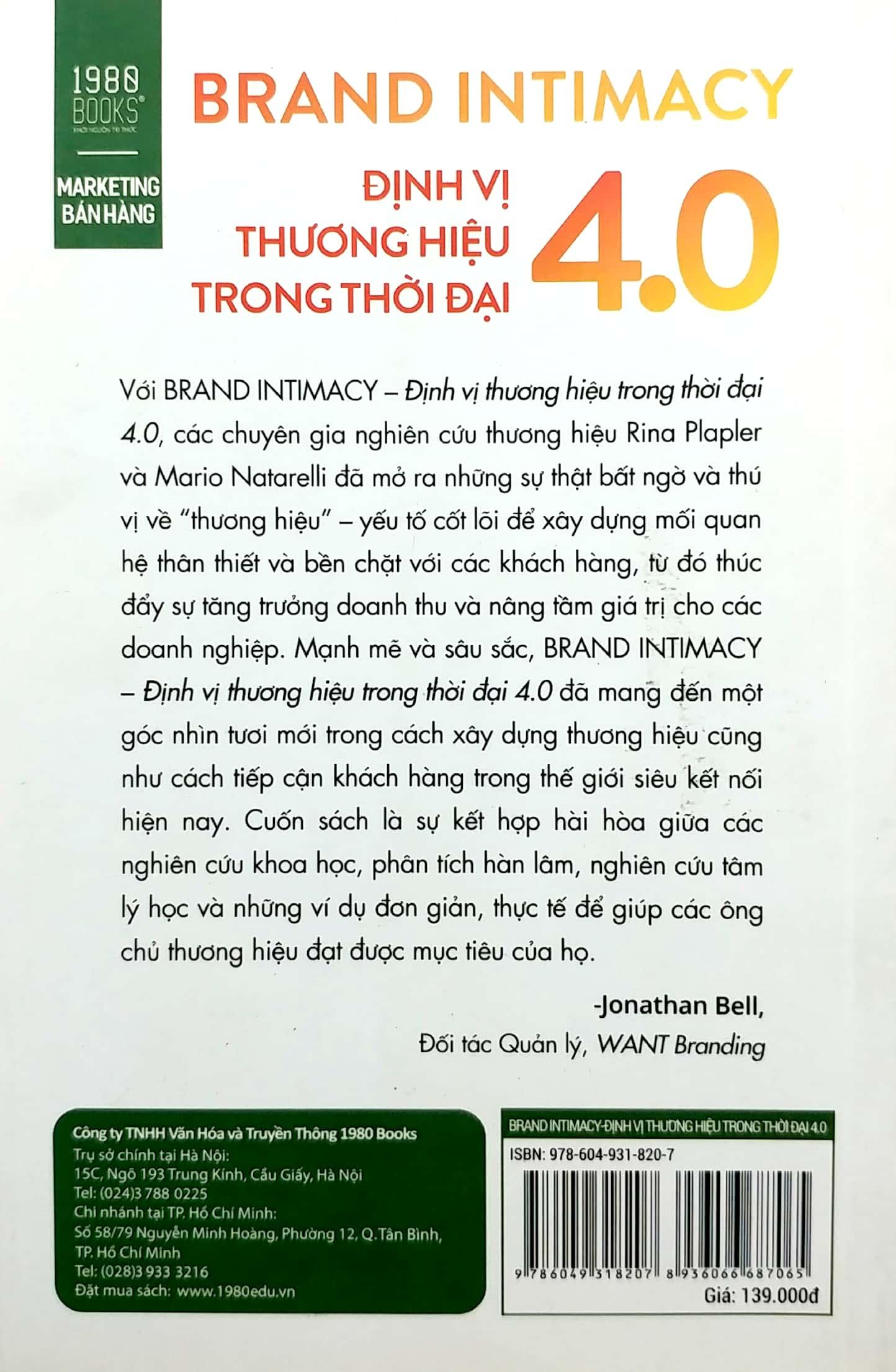 Sách Đinh Vị Thương Hiệu Trong Thời Đại 4.0