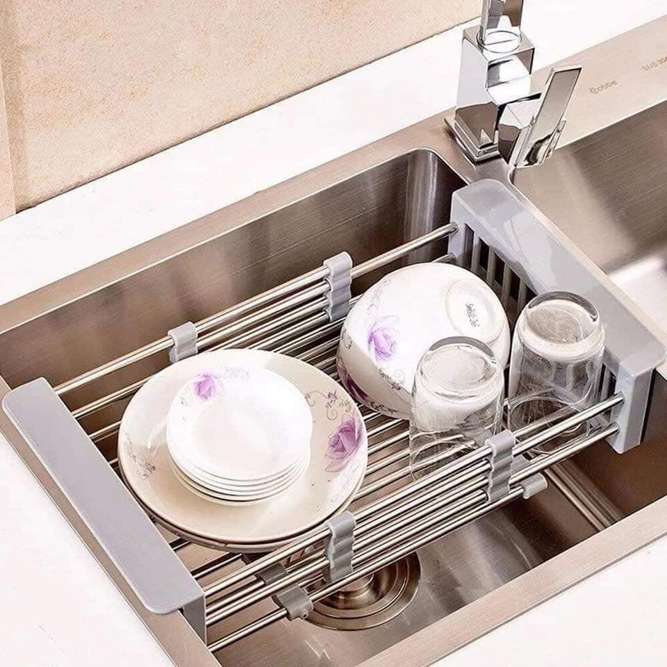 Rổ đa năng, giá để chậu rửa bát, khay để đồ chậu tiện dụng