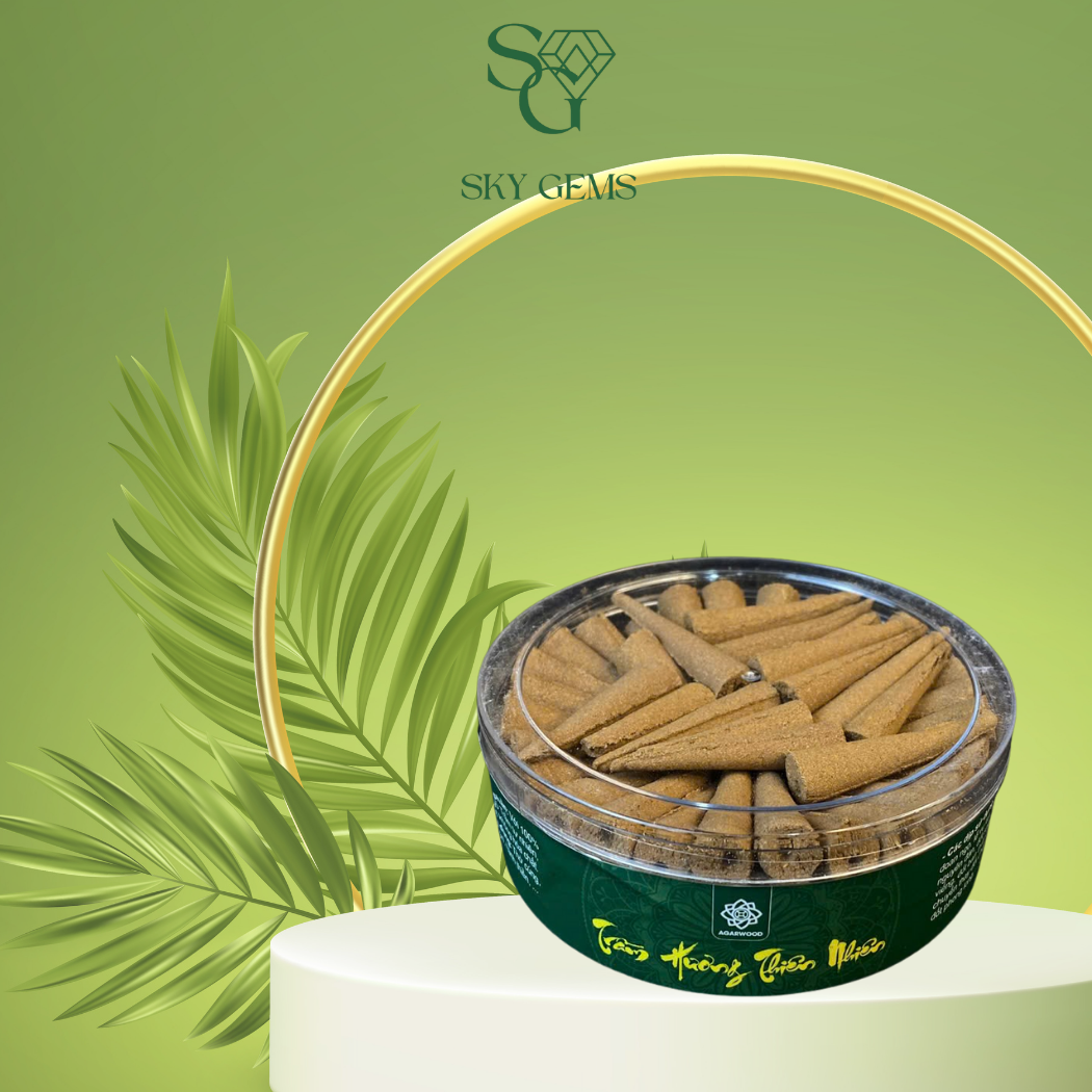 Nụ Trầm Hương Loại VIP – Hộp 100 Nụ – Trầm Tự Nhiên, Hương Trầm Ấm, Sạch – Thanh Lọc Không Gian