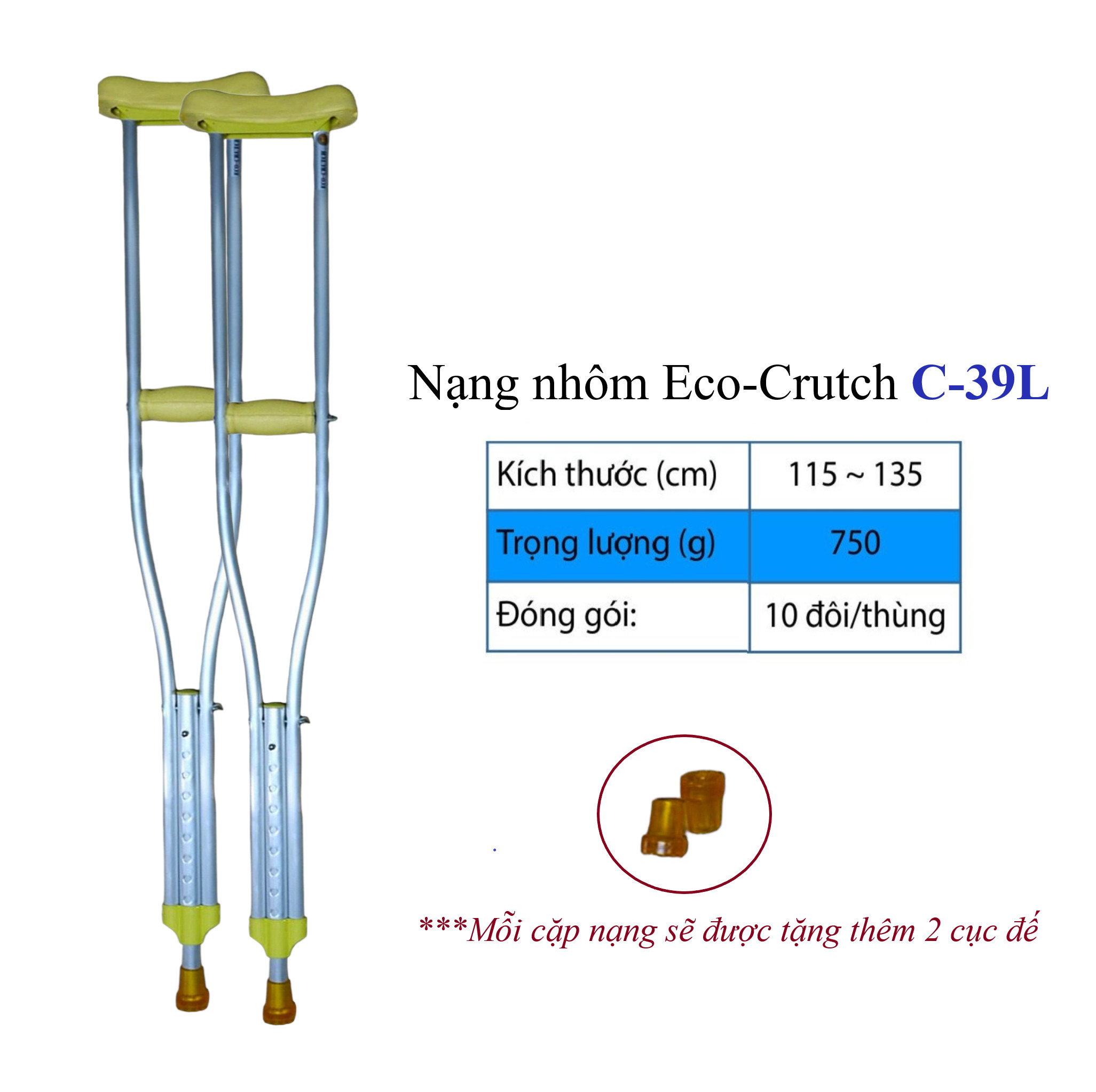 NẠNG NHÔM HỖ TRỢ NGƯỜI GIÀ, NGƯỜI BỊ CHẤN THƯƠNG, NKT