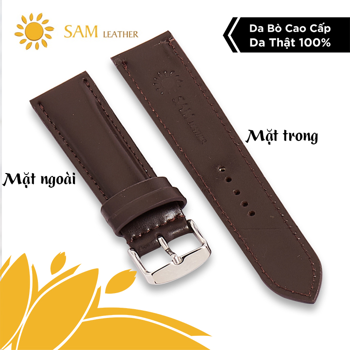 Dây Da Đồng Hồ Da Bò SAM Leather SAM010NW