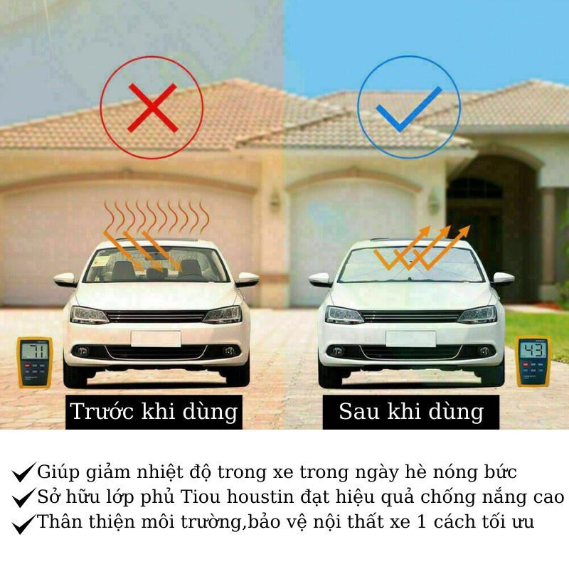 Ô Che Nắng Ô Tô - Dù Che Nắng Ô Tô Kính Lái Phủ Bạc Titan Cách Nhiệt Chống Tia Cực Tím Cao Cấp Dành Cho Xe Hơi