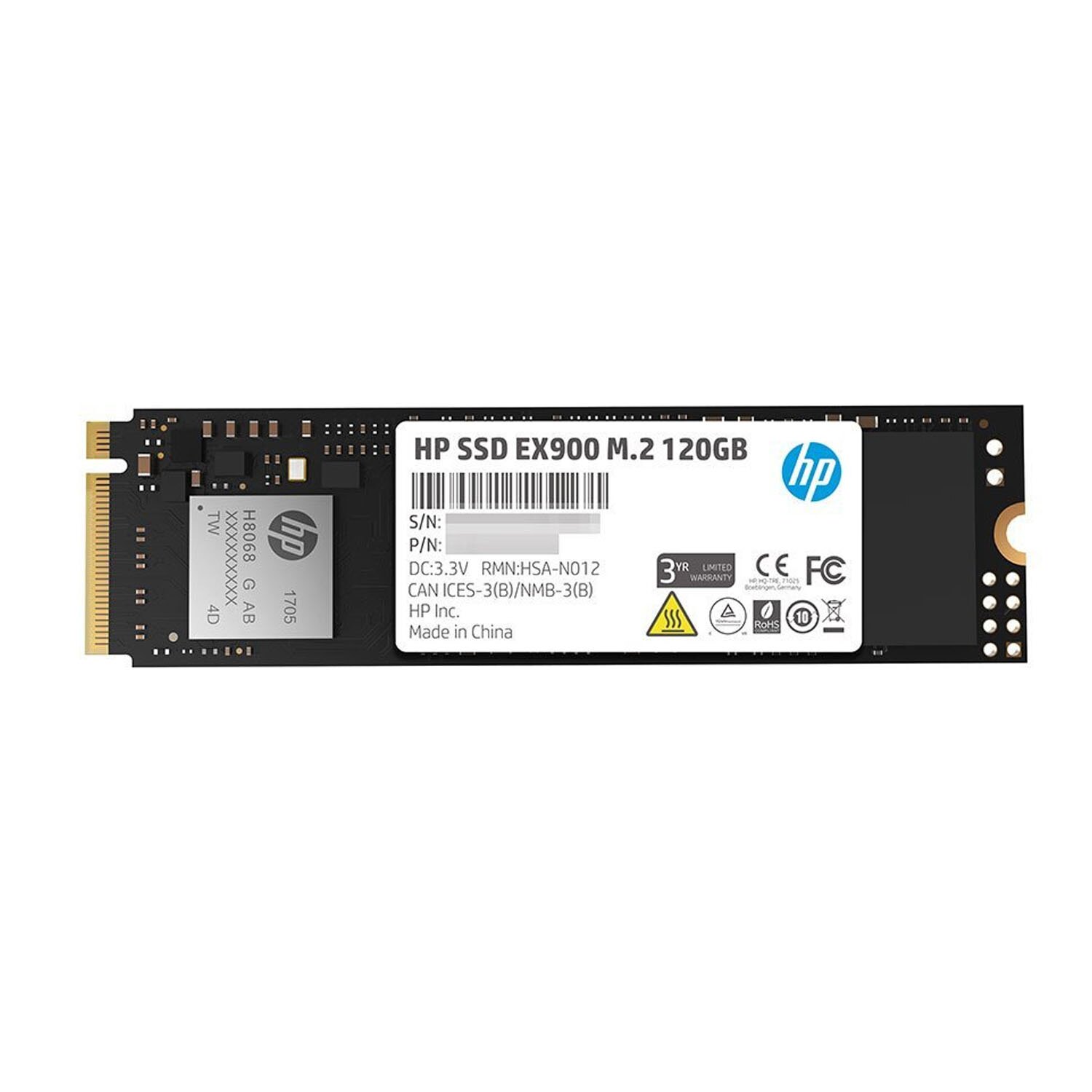 Ổ Cứng SSD HP EX900 M.2 NVMe 120GB - Hàng Chính Hãng