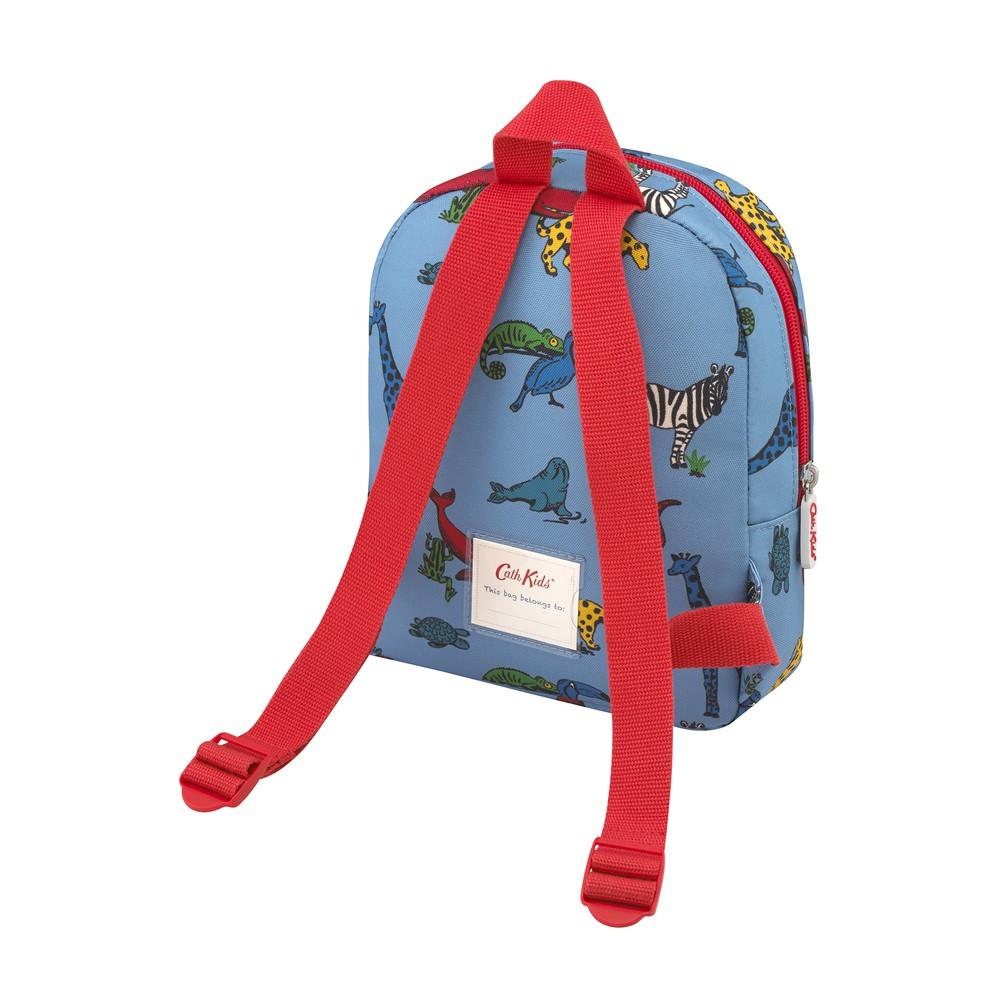 Cath Kidston - Balo trẻ em Kids Mini Backpack Animals - 994774 - Blue Grey