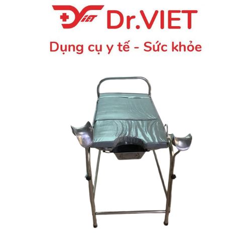 Bàn khám sản inox + kèm nệm