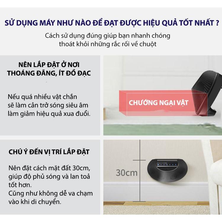 MÁY ĐUỔI CHUỘT THẾ HỆ MỚI - CÔNG NGHỆ NHẬP KHẨU >100m2