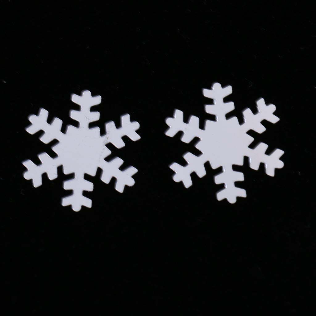 Christmas White Snowflake Throwing Confetti Party Tabletop Decor 15g