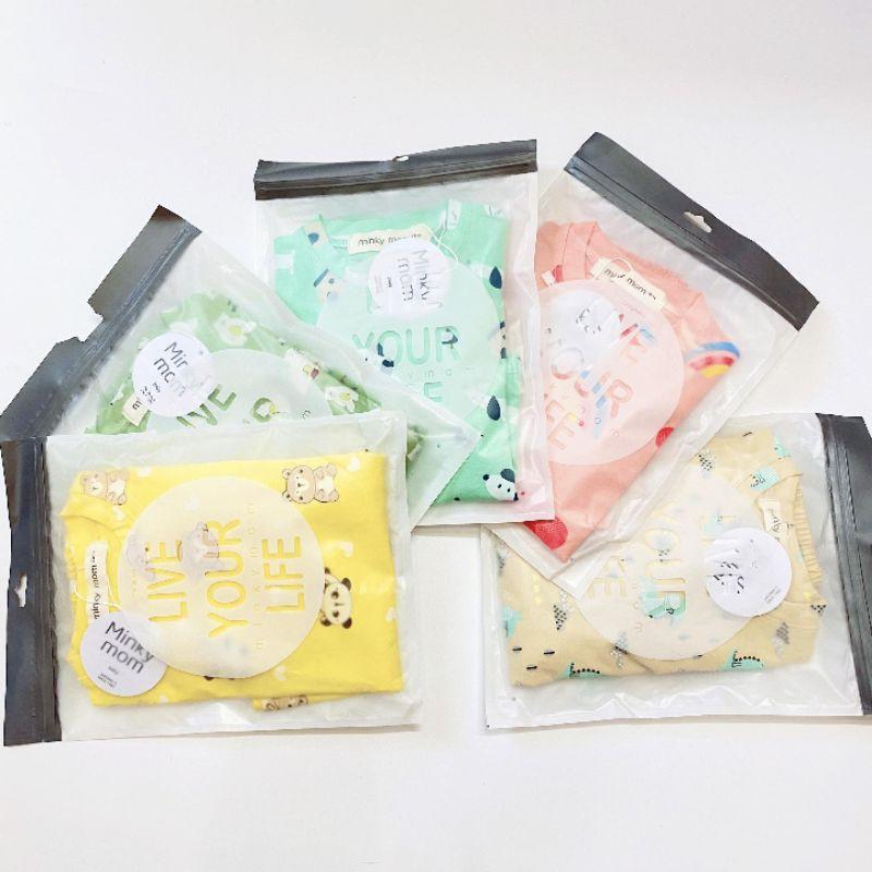 Bộ dài tay Cotton Cao cấp Minky Mom họa tiết Gấu trúc cho bé