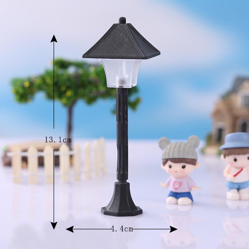 Mô hình đèn công viên trang trí vườn,bể bán cạn, terrarium,  hòn non bộ, DIY bàn học, trang trí