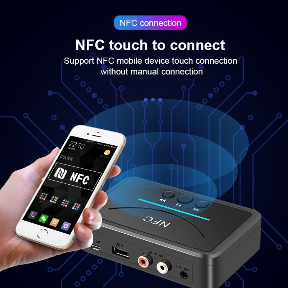 Thiết Bị Thu Âm Thanh Bluetooth 5.0 Jack 3.5mm Aux Hifi Cho Loa Xe Hơi BEST