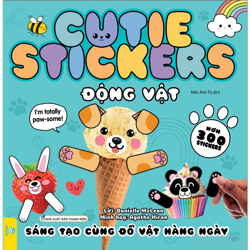 Combo 3 cuốn Cutie Stickers Sáng tạo cùng đồ vật hàng ngày