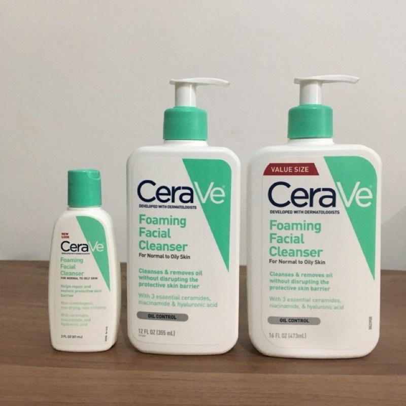 Sữa rửa mặt Cerave chính hãng cho da dầu, da mụn, da khô, Sửa rửa mặt Cerave 236ml, 355ml, 473ml