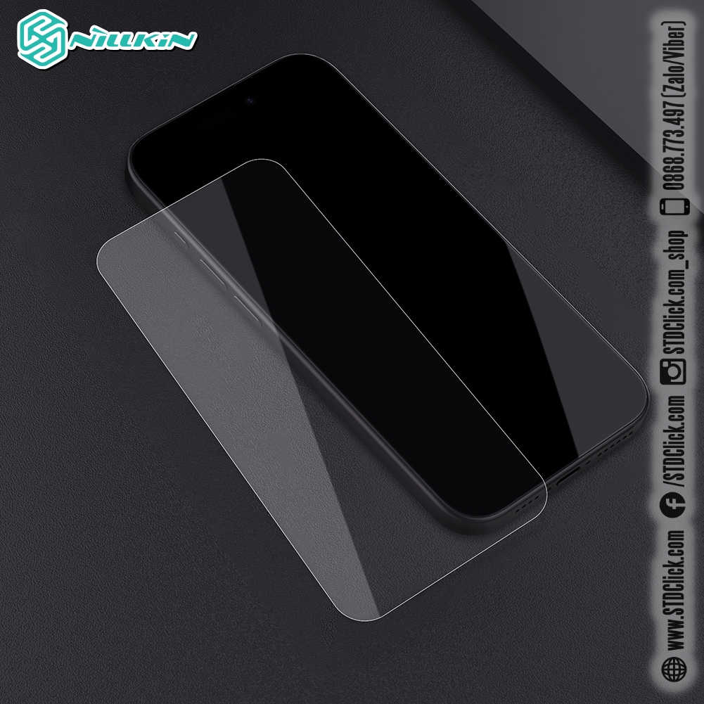 KÍNH CƯỜNG LỰC DÀNH CHO ĐIỆN THOẠI IPHONE 15 PRO MAX - 15 PRO - 15 PLUS - 15 NILLKIN H+PRO 0.2MM