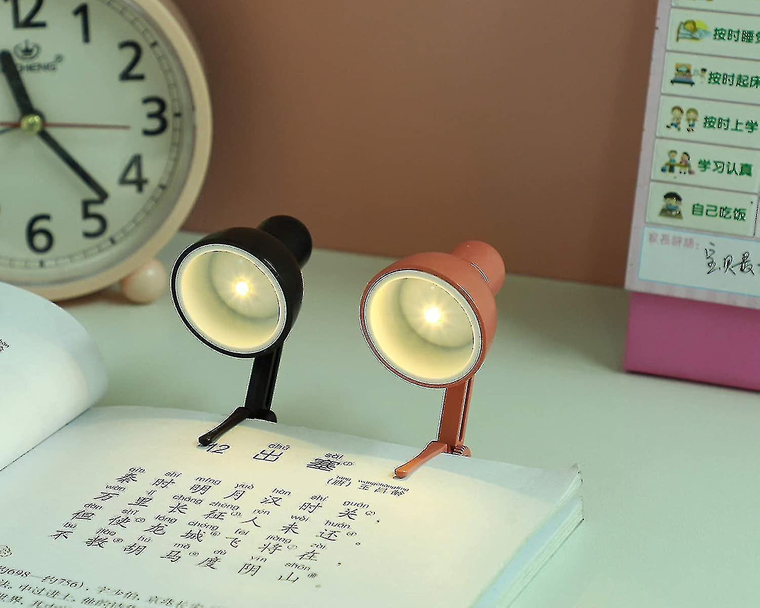 Đèn led mini đèn có thể gập lại ban đêm đọc sách ánh sáng ánh sáng ban đêm di động, đồ chơi trẻ em màu đỏ-rose màu đỏ