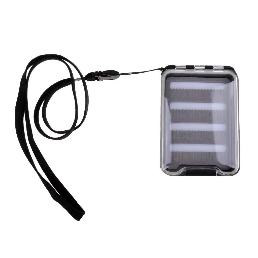 Fly Box Slit Foam Inserts Waterproof Flies Fly Fishing Box Clear Lid Case