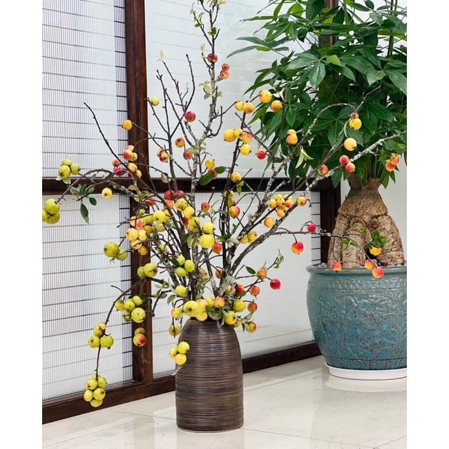 Bình cắm hoa dáng chuông H46cm, men mộc. Gốm sứ Bát Tràng.