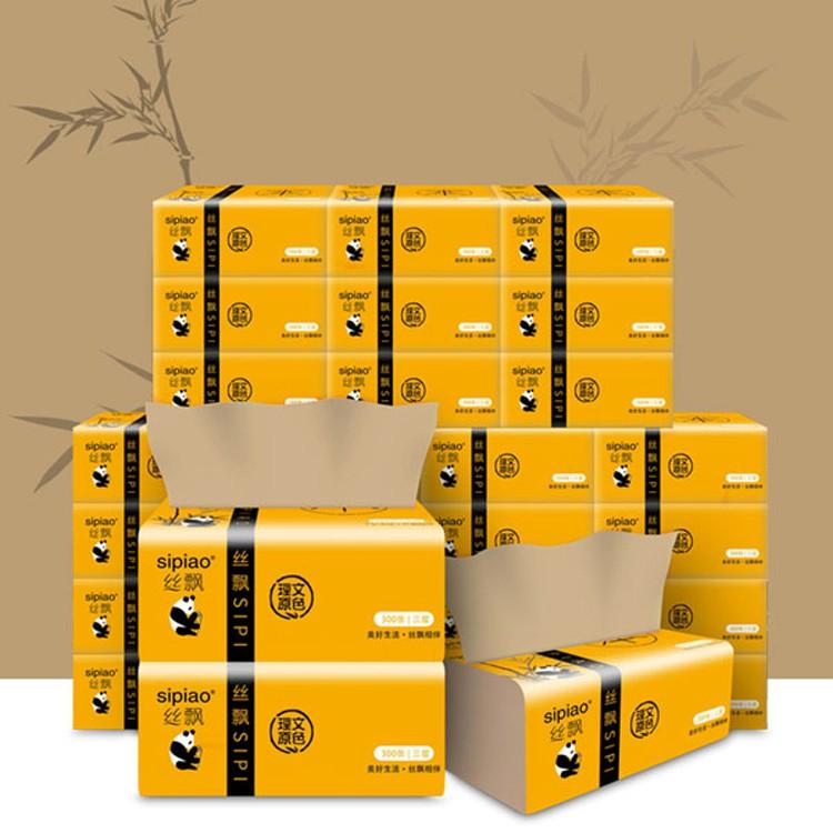 1 Thùng 30 Gói Khăn Giấy Ăn Gấu Trúc Sipiao 300 Tờ H300