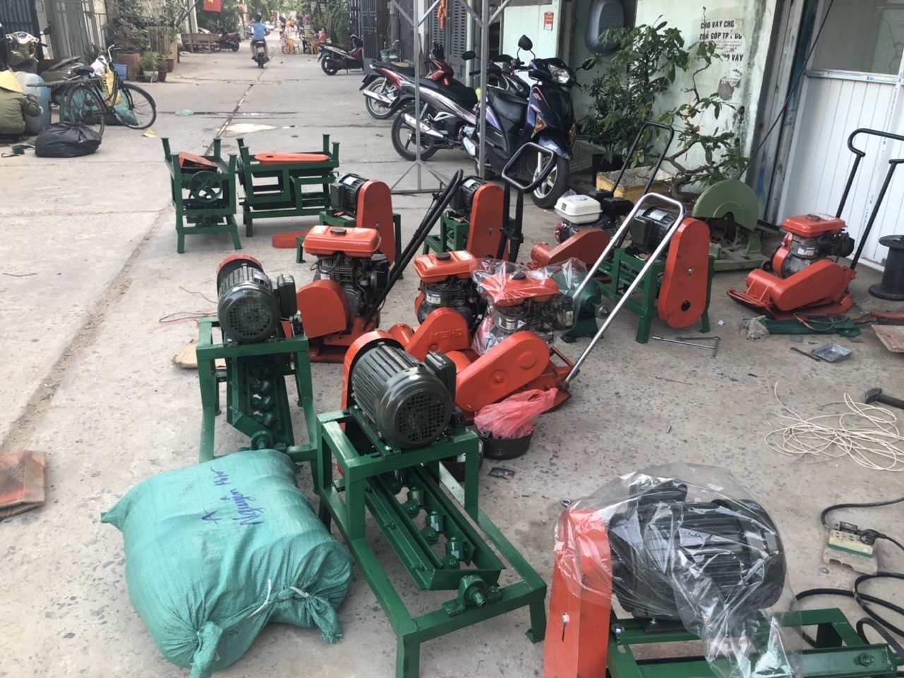 Khung Duỗi sắt lớn V5 + ráp moteur 1.5hp