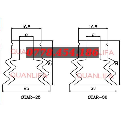 Giác hút chân không START màu đỏ bộ 10 cái núm