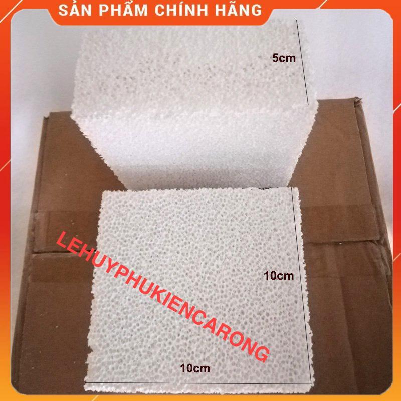 Vật Liệu Lọc Bể Cá - Sứ Vuông - Sứ Tàu Hủ CERAMIC FOAM FILTER Kích Thước 10x10x5cm